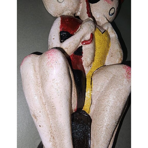 Vintage Anne Harriet Fish Sefton for Hubley Cast Iron Bathing Beauties Door Stop - Picture 10 of 14